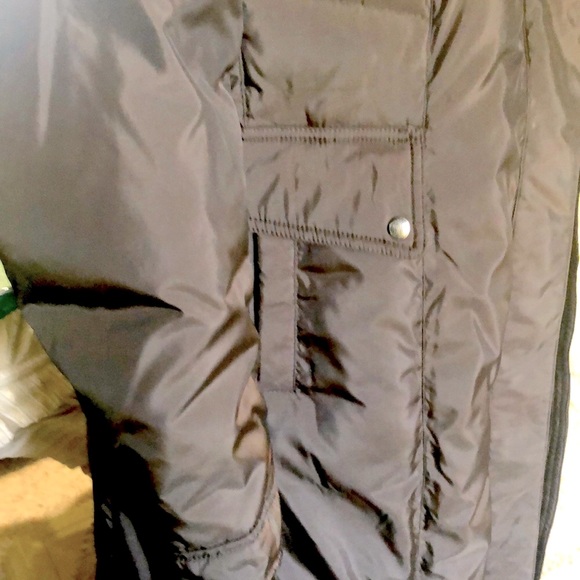 NWT COLE HAAN SZ M CHOCOLATE BROWN ABOVE ANKLE DOWN FILLED VERY WARM COAT - Picture 3 of 12